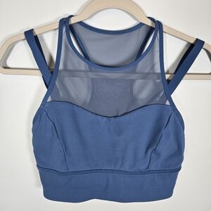 Lululemon Sun Setter Strappy Sports Bra Royal Blue Size 6? See Measurements